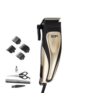 10W Tondeuse Complete Set – Instelblad-controlelabel, Ergonomisch Ontwerp, Inclusief Accessoires (4 Opzetstukken, Kapperskam, Schaar, Reinigingsborstel, Onderhoudsolie), Afmetingen: 5,2x20x4,5 cm