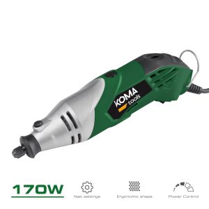 170W mini roterend multifunctioneel gereedschap, 41 accessoires, 23,5x7cm – Koma Gereedschap